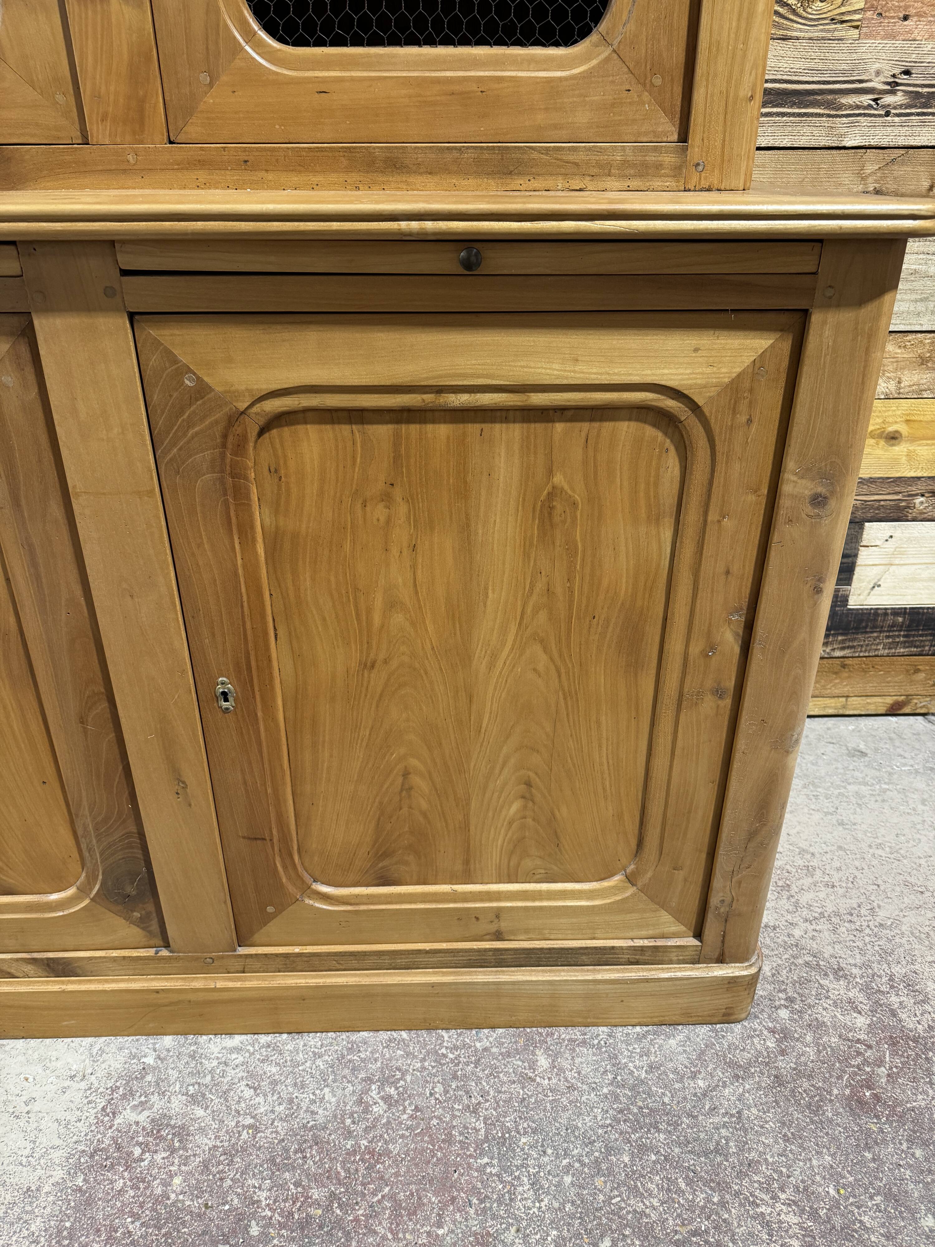 Large cherry wood bookcase