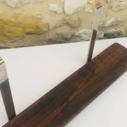 Vintage wall shelf, hanging, metal and wood