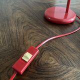 Desk lamp or bedside table vintage 80s red