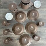 Vintage River Dolphin coffee service – Matte stoneware