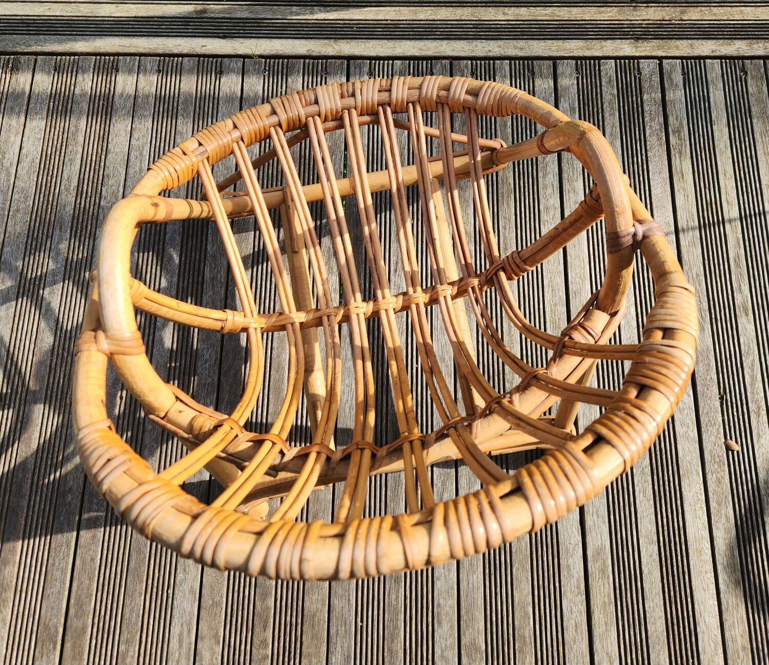Child's wicker basket chair