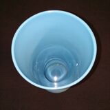 Vintage vase in blue opaline