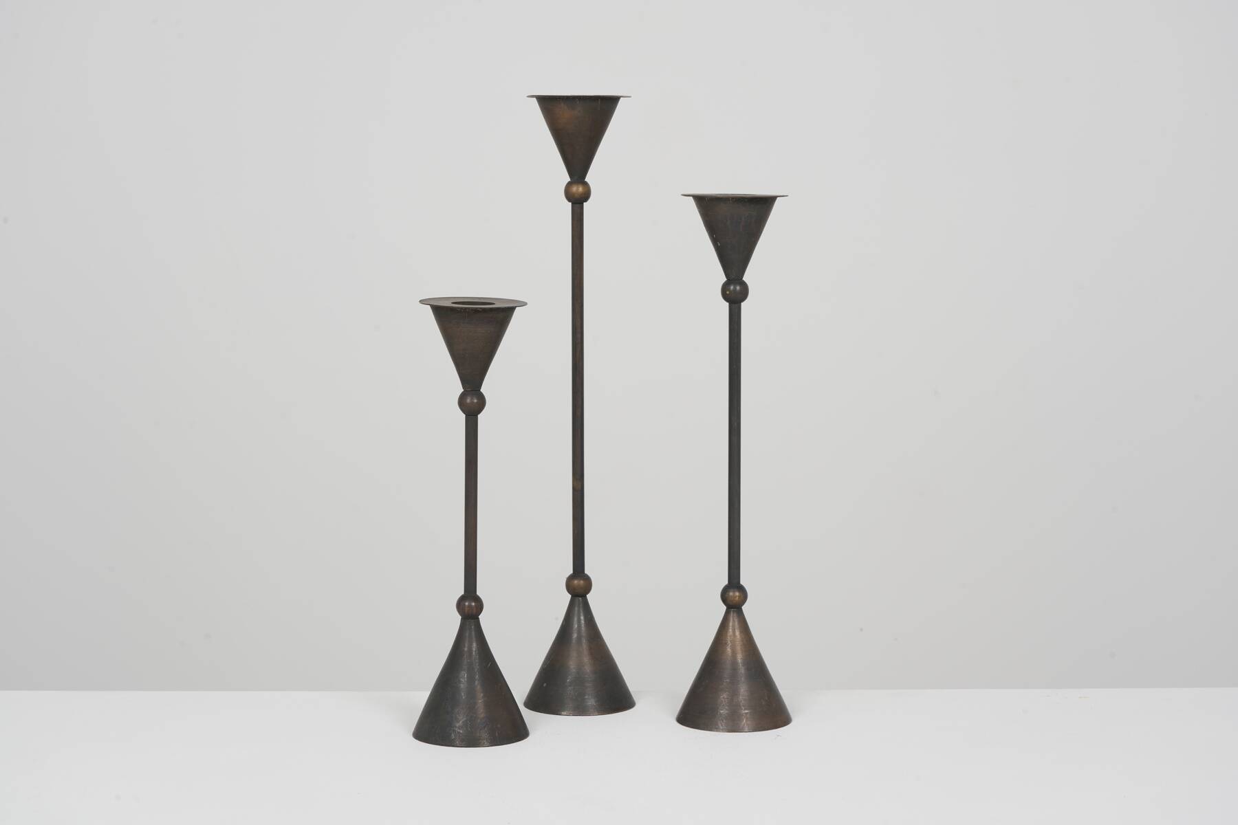 Christian de Beaumont Memphis candlesticks circa 1980