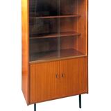 Vintage wooden bookcase with Scandinavian design