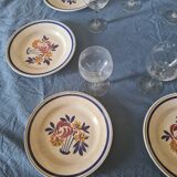 Assiettes plates porcelaine opaque HBCM