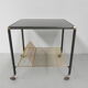 Vintage coffee table on castors with singles rack