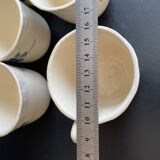 Set of 5 Vintage "Honorine" Mugs - Moulin des Loups (Orchies)