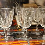 Set of 6 crystal liquor glasses