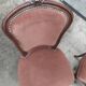 Set of 3 Louis Philippe style chair in walnut