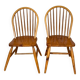 Pair of 70s pine chairs