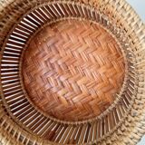 Vintage rattan basket