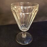 6 old bistro glasses