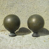 Old brass balls
