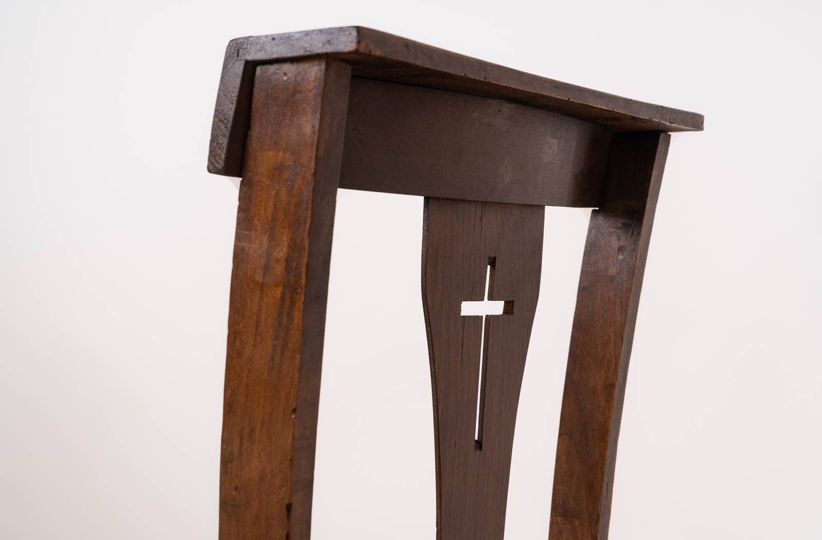 Set of 4 Italian Ecclesiastical Chairs by Caloi, Conegliano Veneto, 20th C.