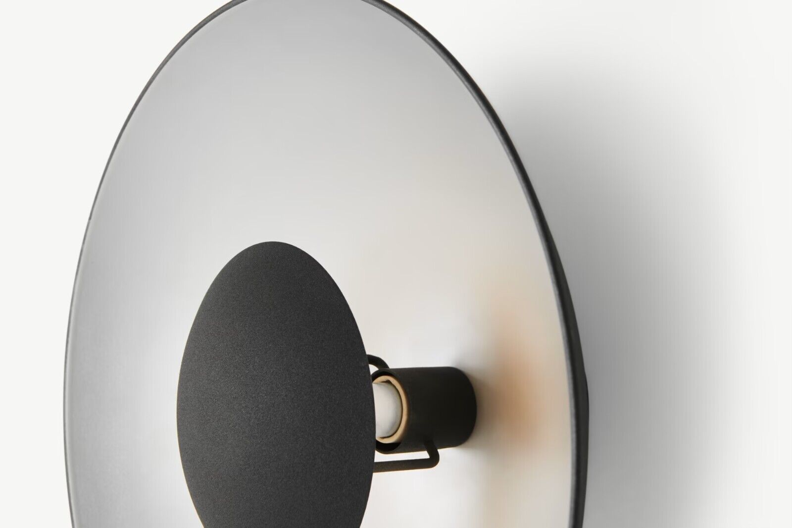 Black and silver retro-style light fixture