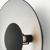 Black and silver retro-style light fixture