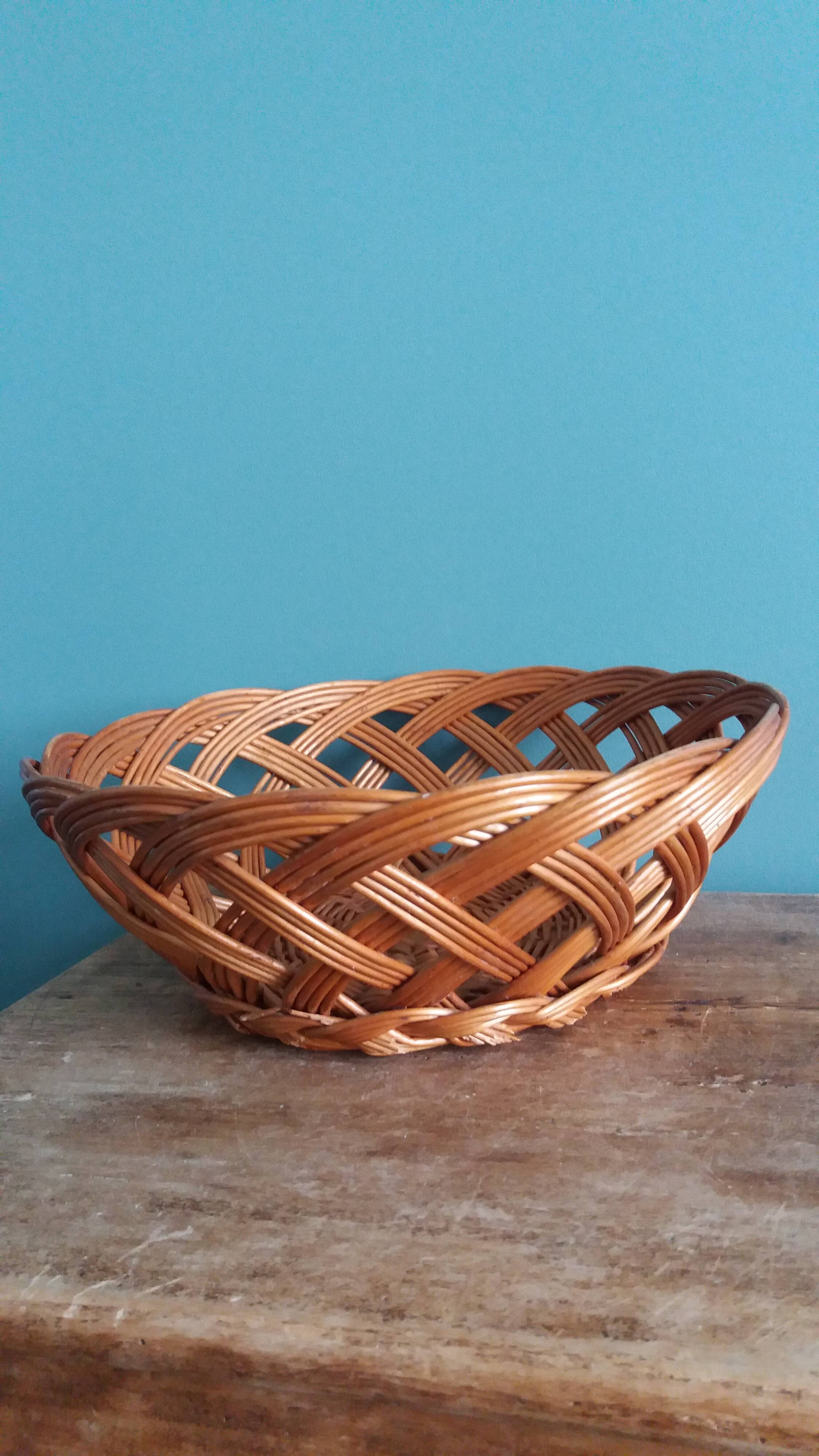Wicker basket, 24 cm basket bowl