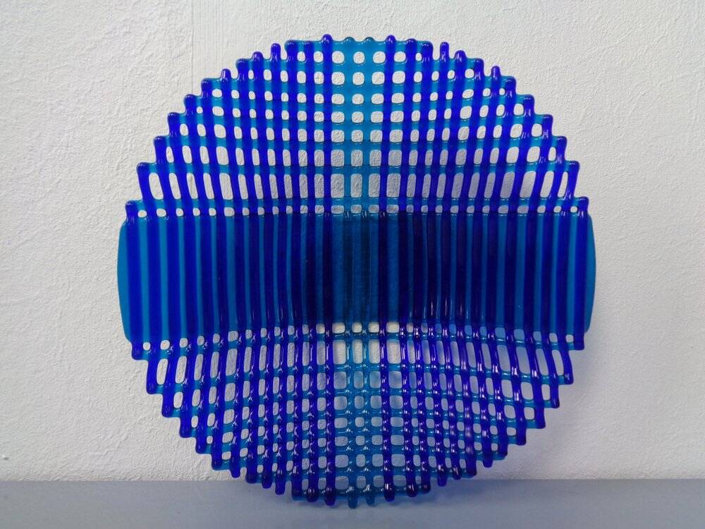 Italian filigree glass bowl, 1960s