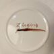 Set of 2 glazed ceramic dessert plates signed ZINGARO - Italy 1960s