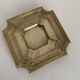 Pair of vintage 1980 brass ashtrays - 16 x 16 cm