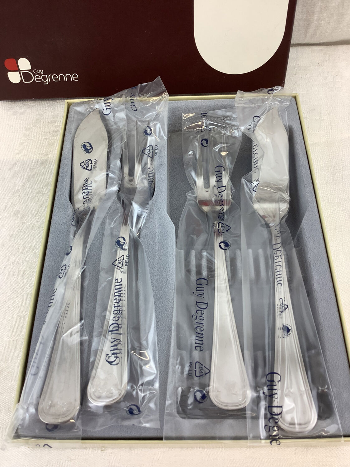 2 Guy Degrenne fish cutlery set