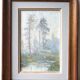 Misty landscape painting