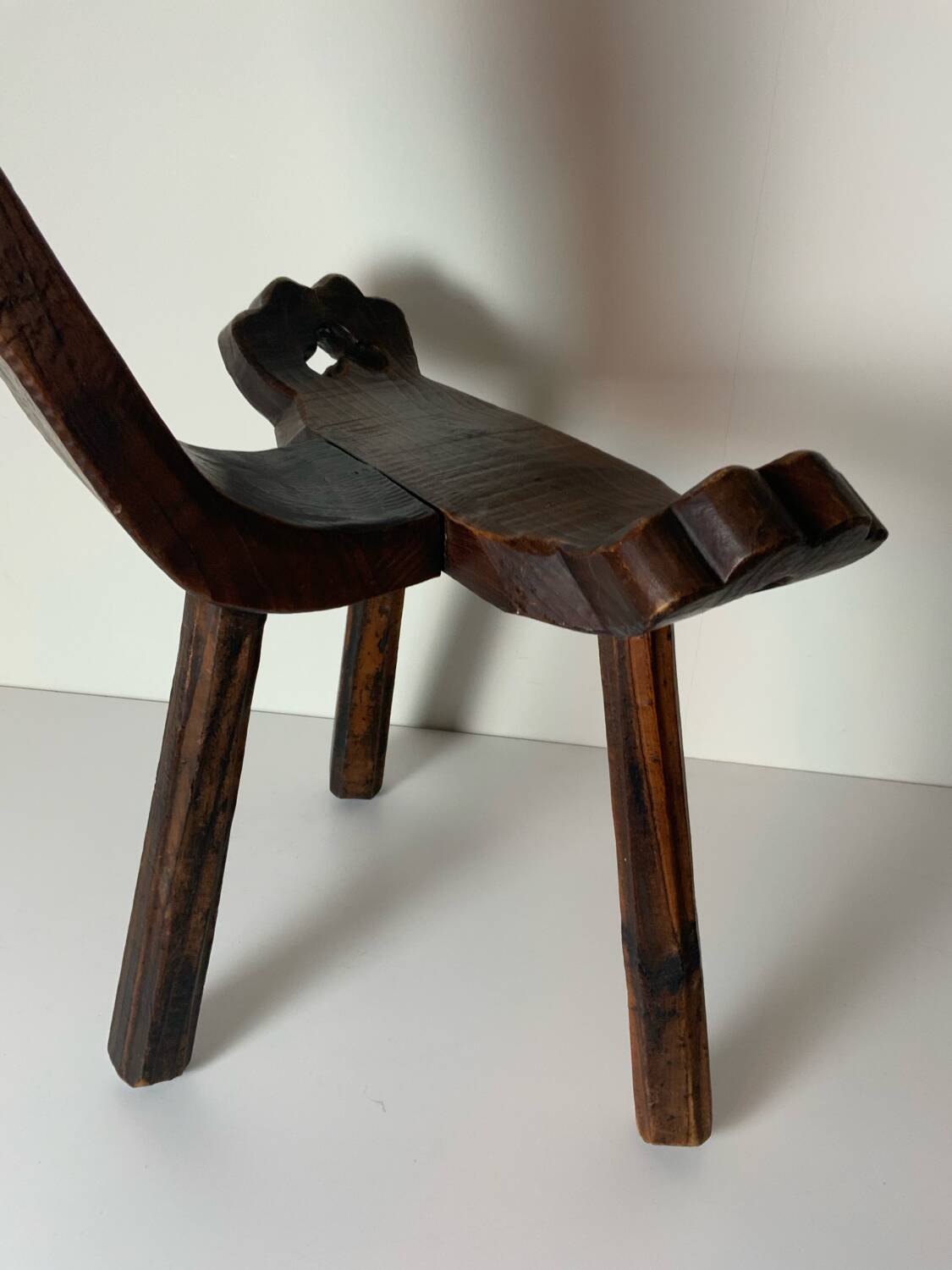 Brutalist pair of chairs