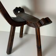 Brutalist pair of chairs