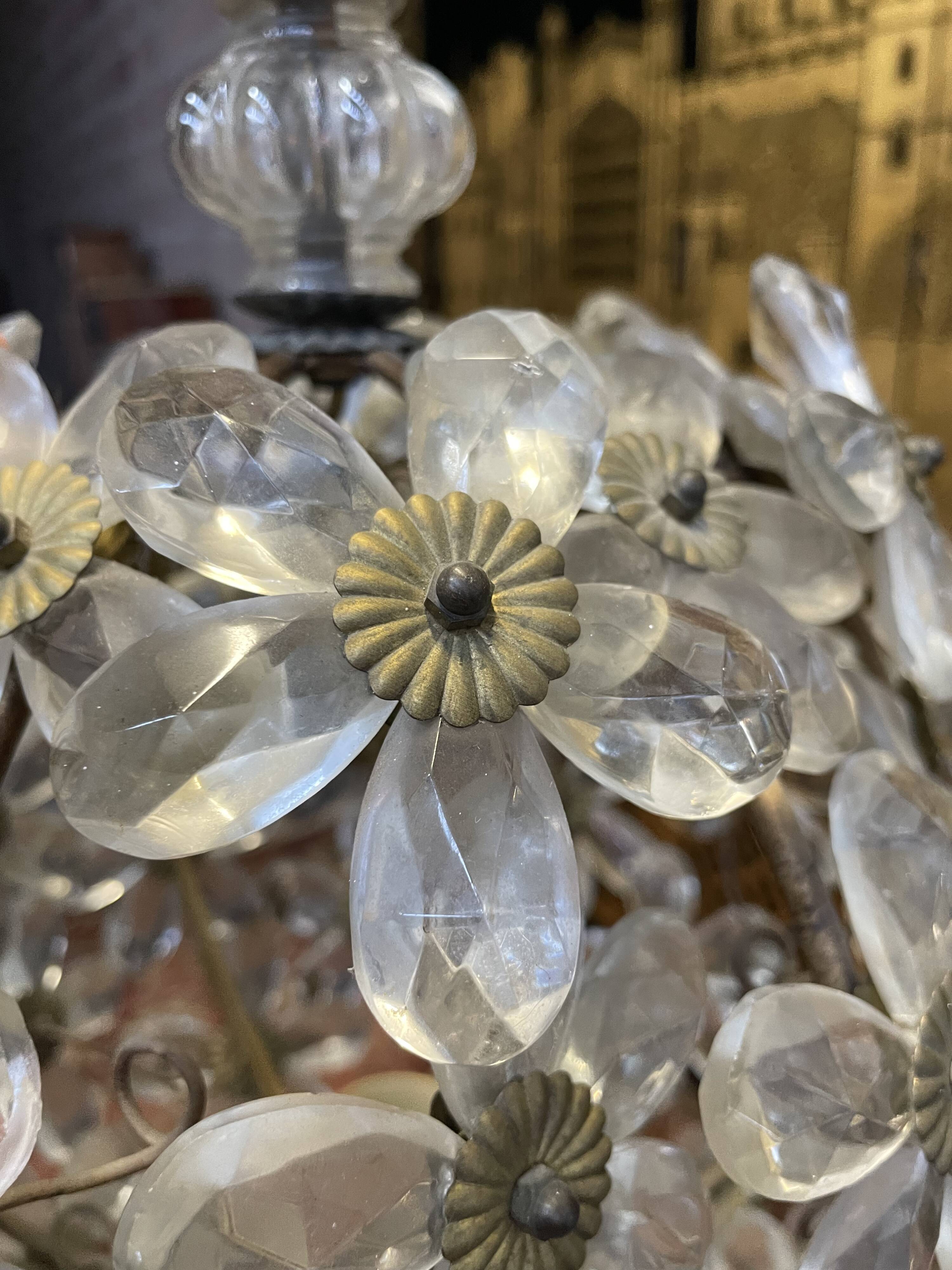 Round glass chandelier maison baguès