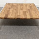 Paire de tables basses ou bouts de canapé en chêne massif, France vers 1970