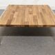 Pair of coffee tables or side tables in solid oak, France circa 1970.