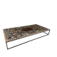 Table basse en marqueterie de marbre vers 1990