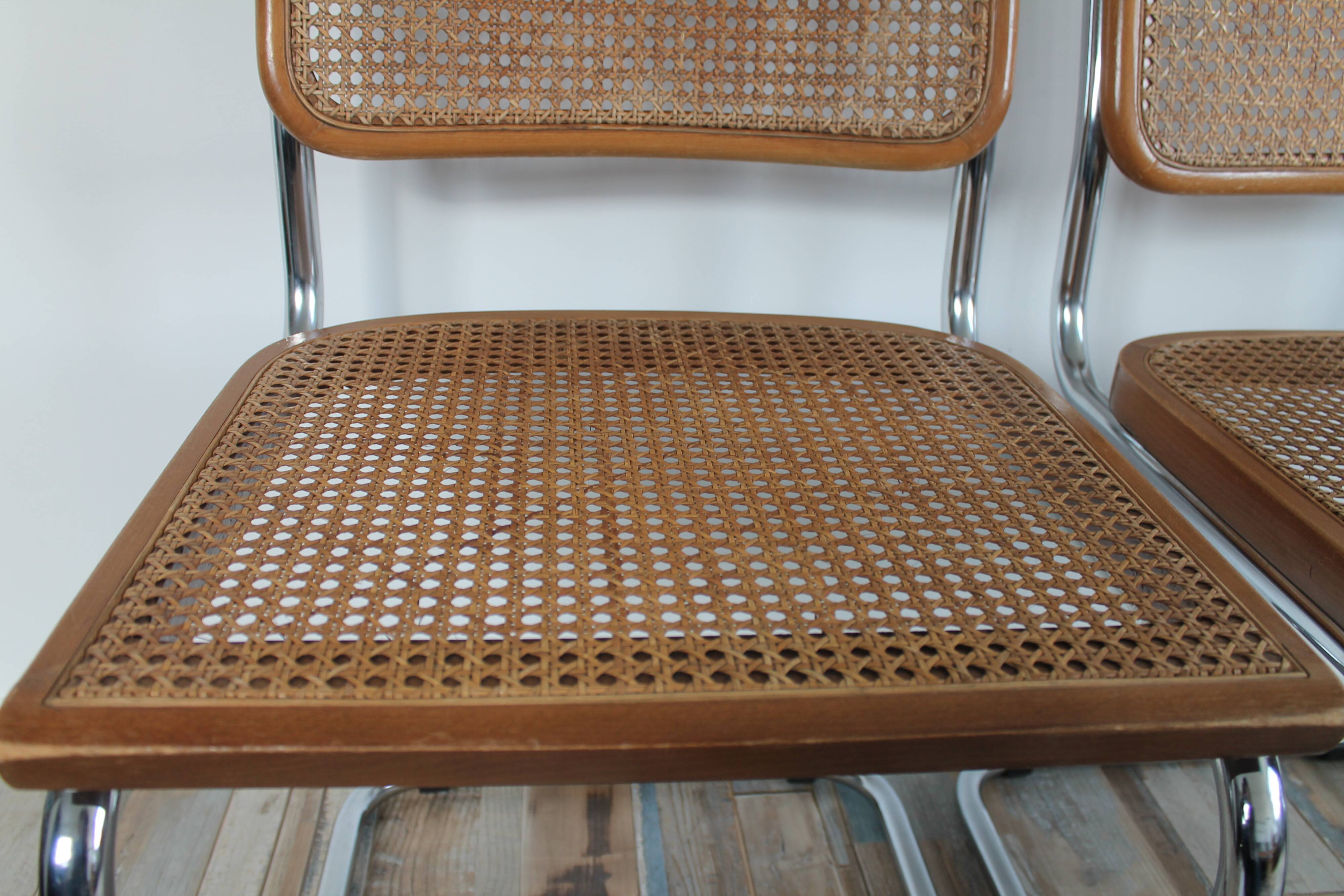 Lot 2 chairs Marcel Breuer Cesca B32