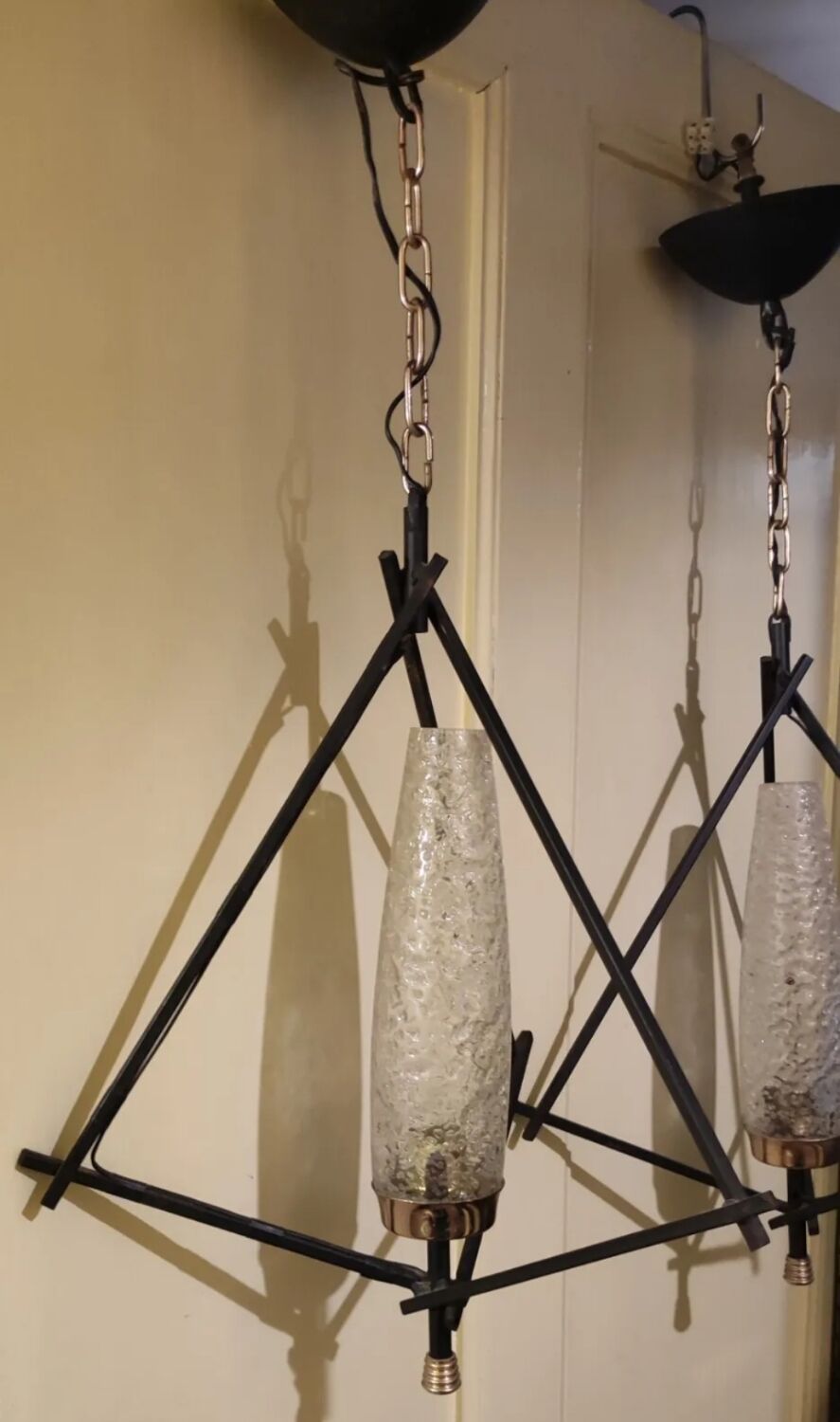 Pair of Lunel pendant chandeliers