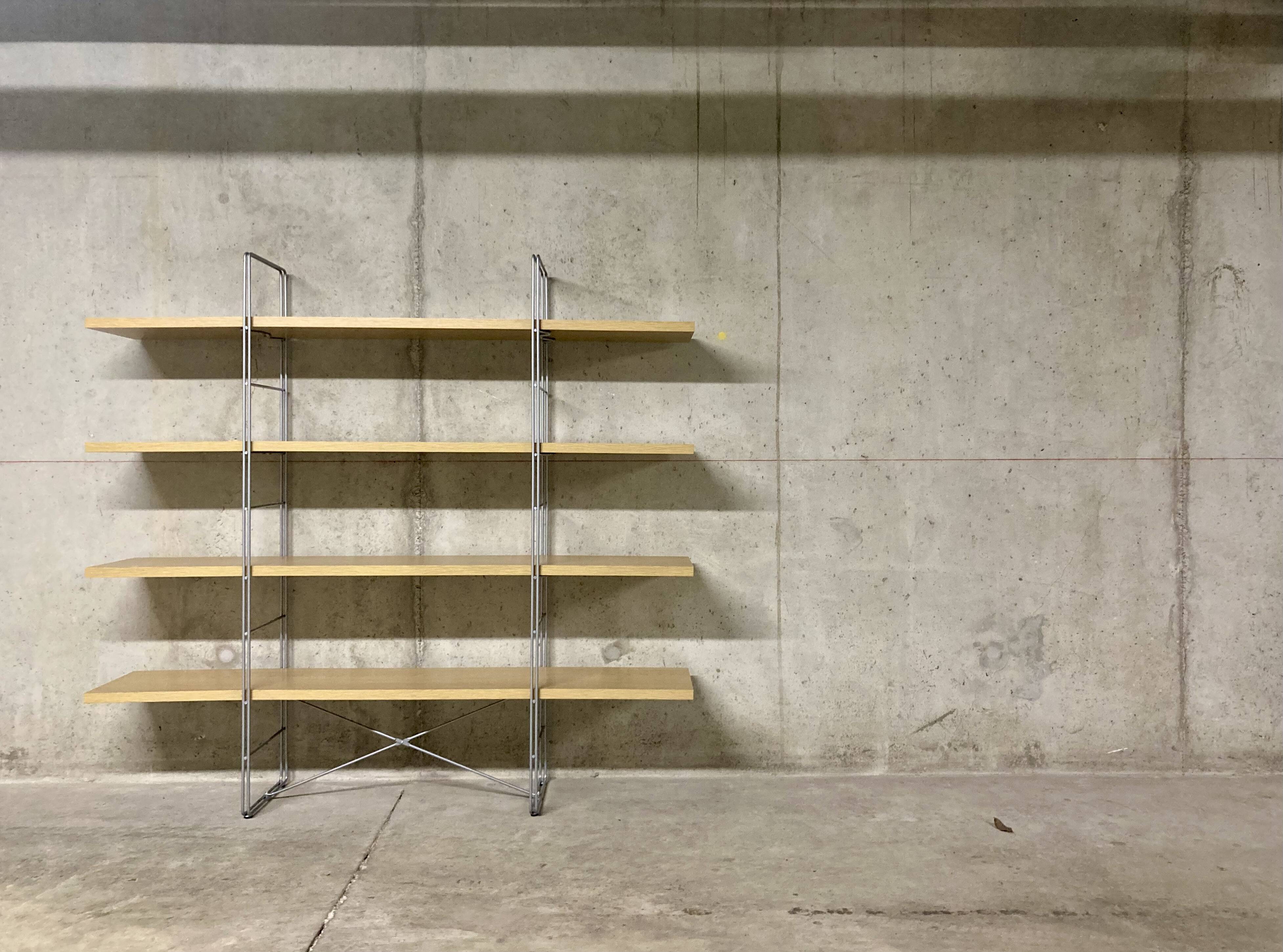 Enetri shelving system vintage oak Niels Gammelgaard for Ikea