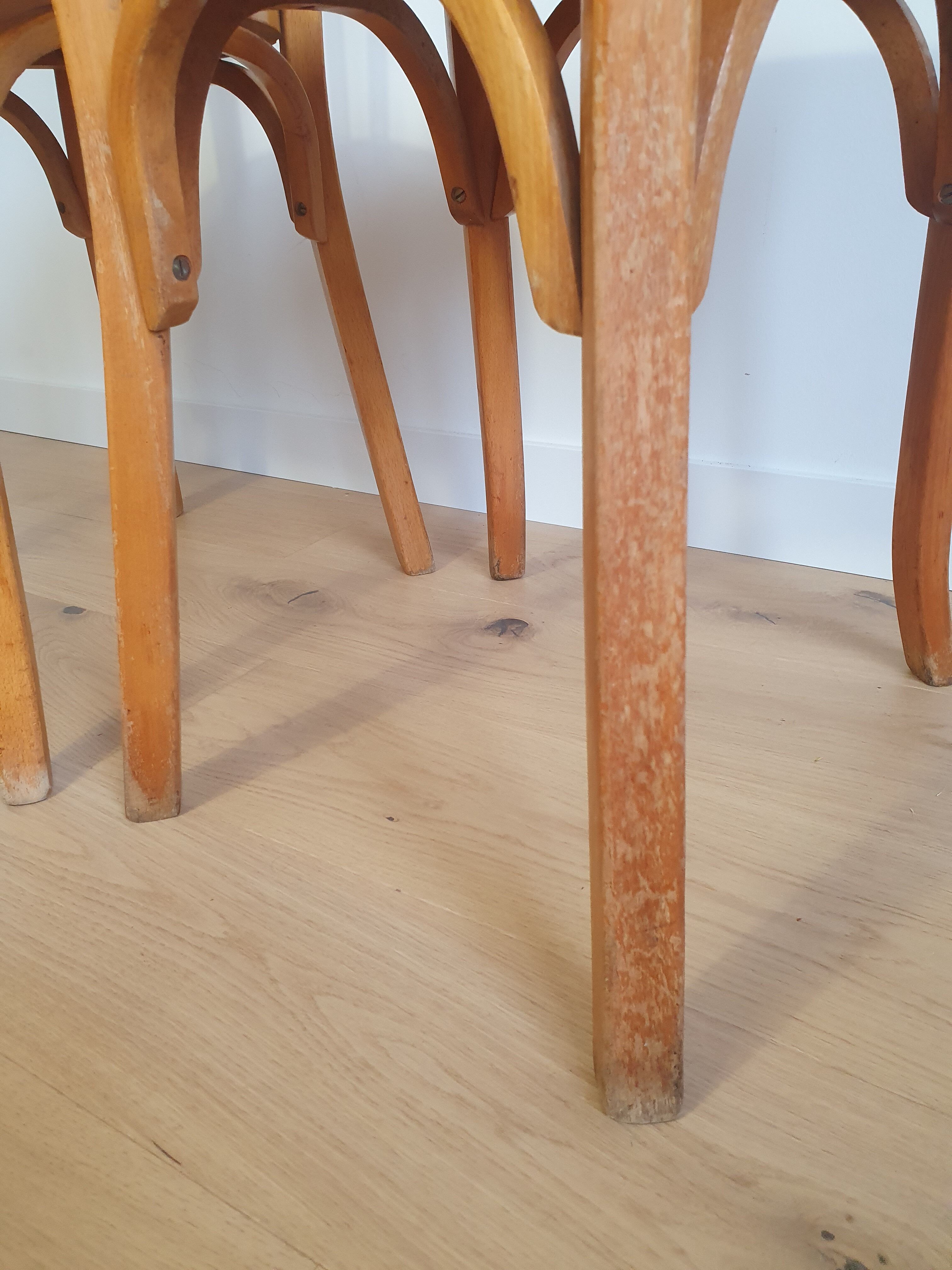 Pair of Baumann bistro chairs