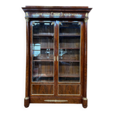 Display cabinet with two doors – Empire period – Mahogany veneer, bronze fittings