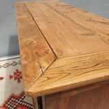 Norman countryside buffet in solid cherry wood nineteenth