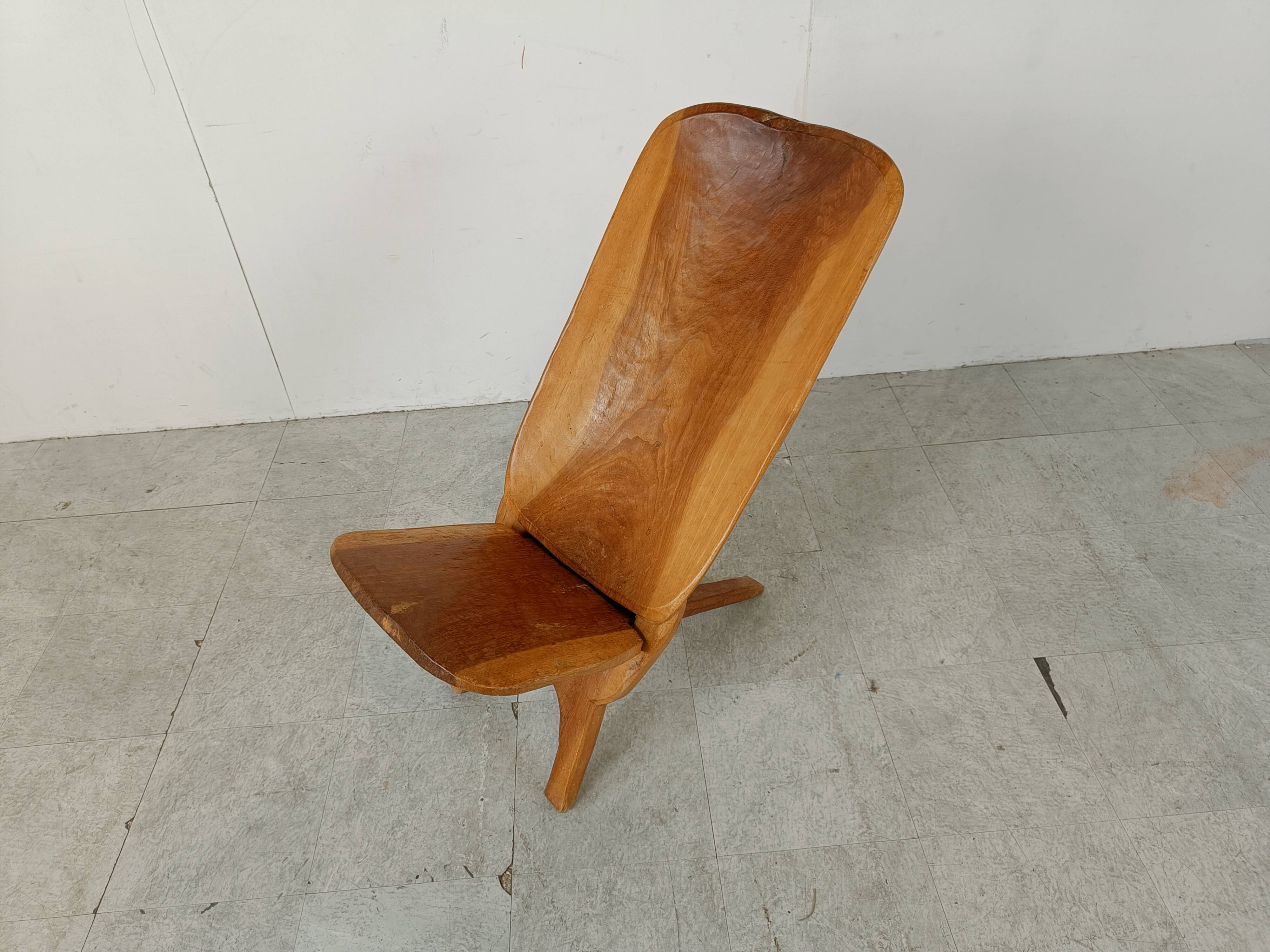 Vintage african birthing chair, 1960s
