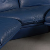 Nicoletti Salotti post-modern leather sofa, Italy 1980’s