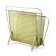 Compact yellow Mathieu Mategot 1960s magazine rack for Artimeta