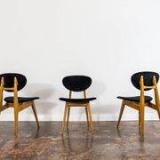 Set de 3 chaises par Juliusz Kędziorek 1960's