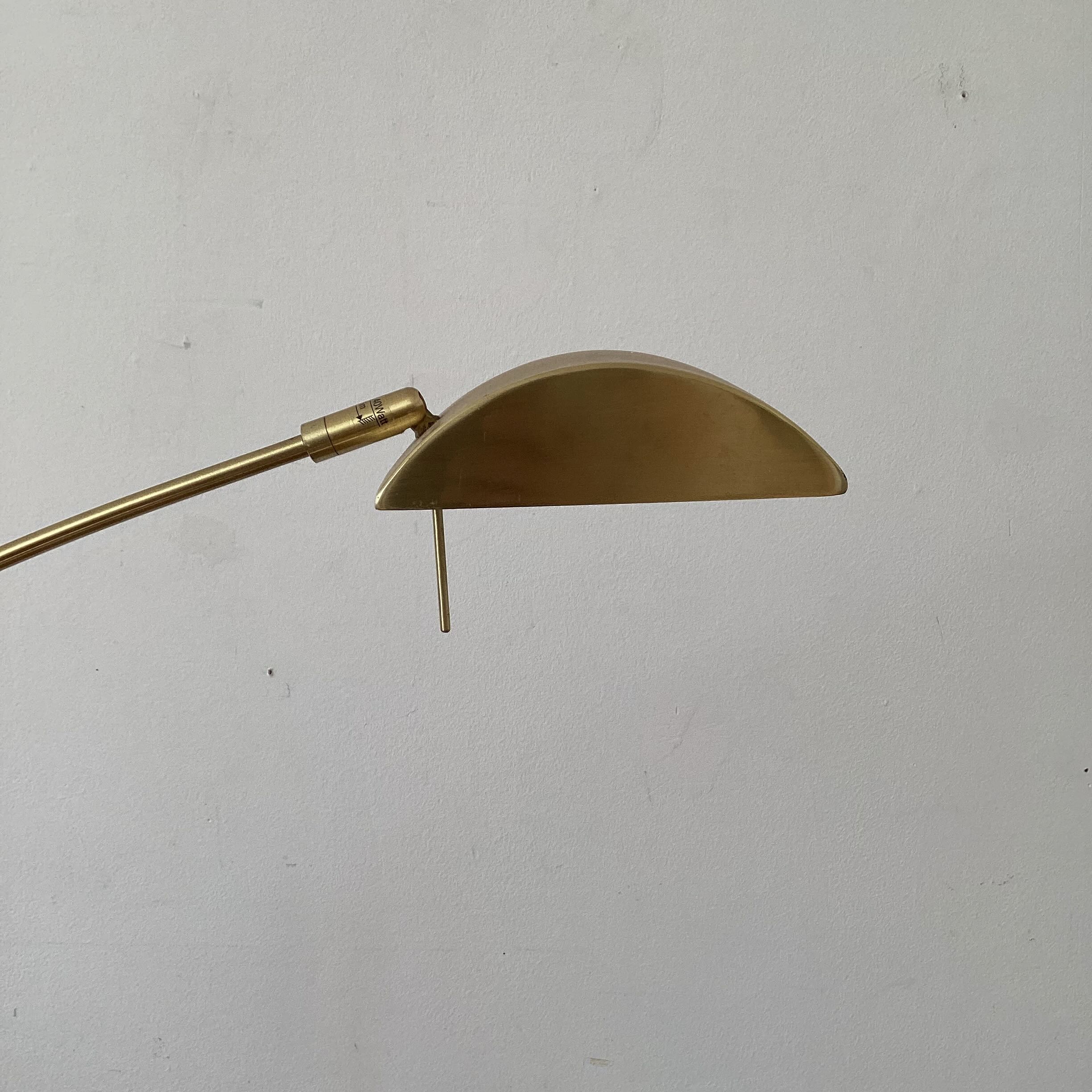 Golden lucid floor lamp