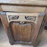 Double-sided wooden desk