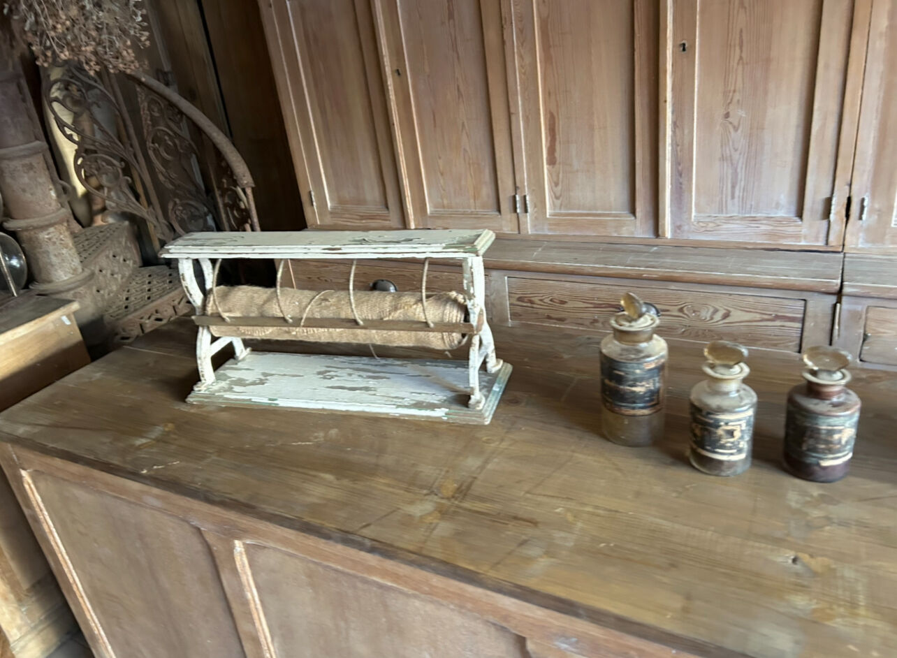 Large antique sideboard with 12 drawers