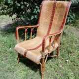 Wicker armchair from the 50s