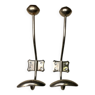 Vintage metal wall hooks – set of 2 pieces.