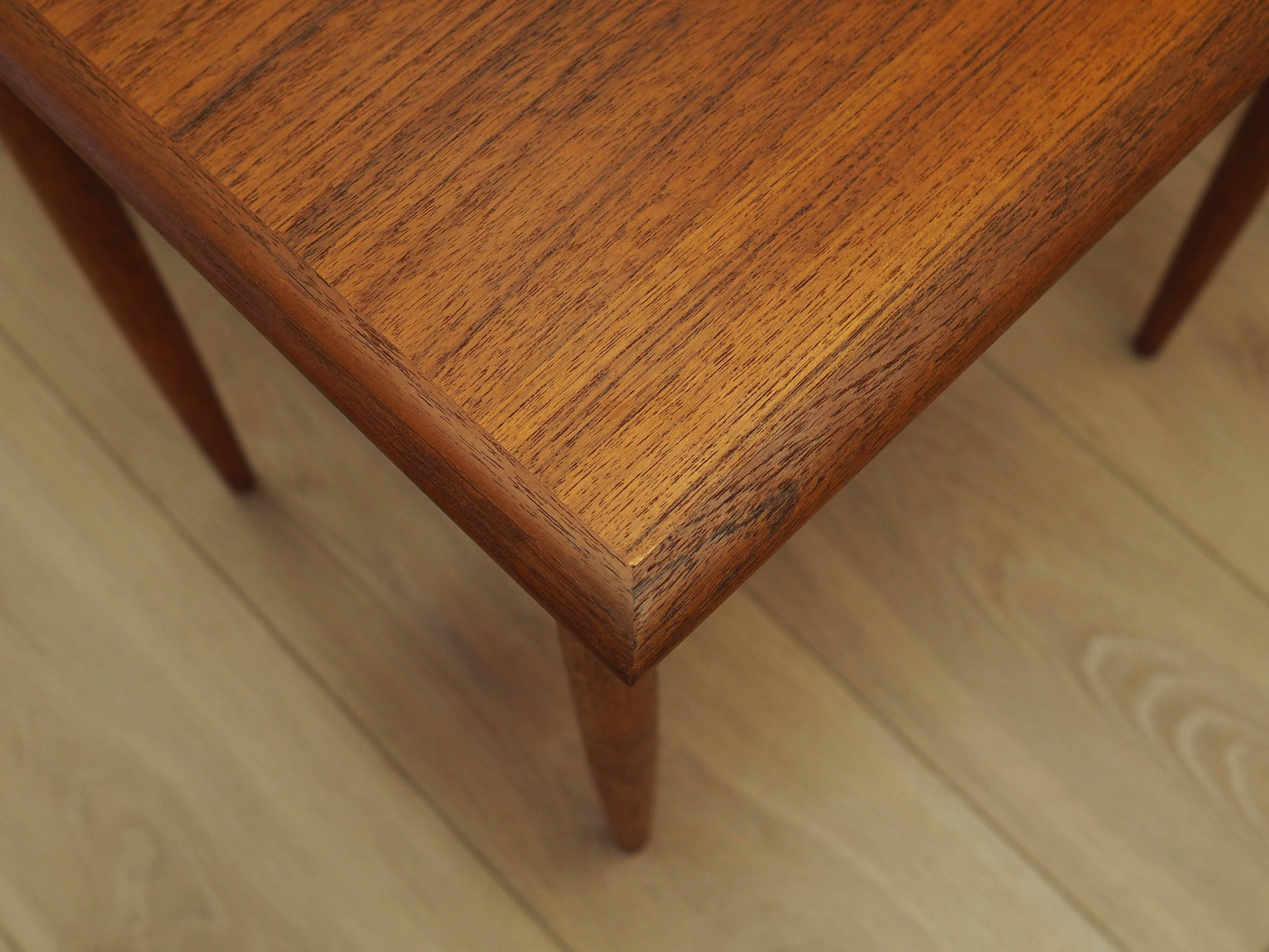 Nest of teak tables, Danish design, 1970s, made in Denmark