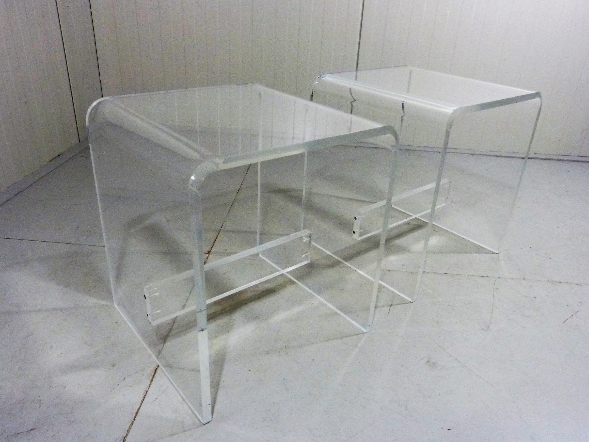 Vintage plexiglass stools 1960-70’s