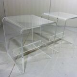 Vintage plexiglass stools 1960-70’s